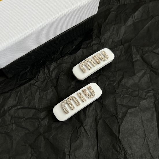 Miu Miu Elegant Decorative Hair Clips Pair