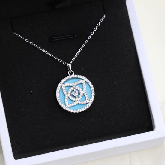 De Beers Sterling Silver Diamond Set Necklace