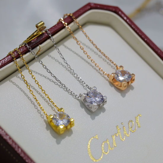 Cartier Elegant Cartier Diamond Horn Necklace