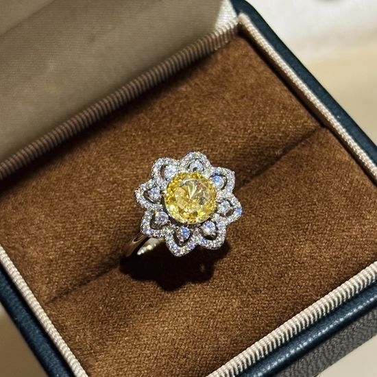 Harry Winston Two Carat Simulated Diamond Silver Ring