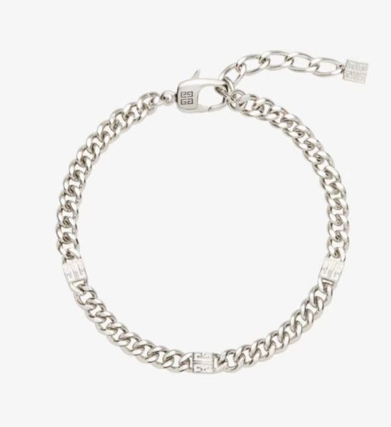 Givenchy Textured G-shaped Link Chain Bracelet