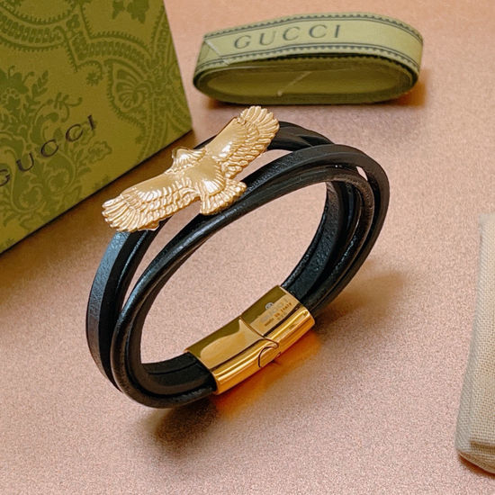 Gucci Genuine Leather Vintage Bracelet