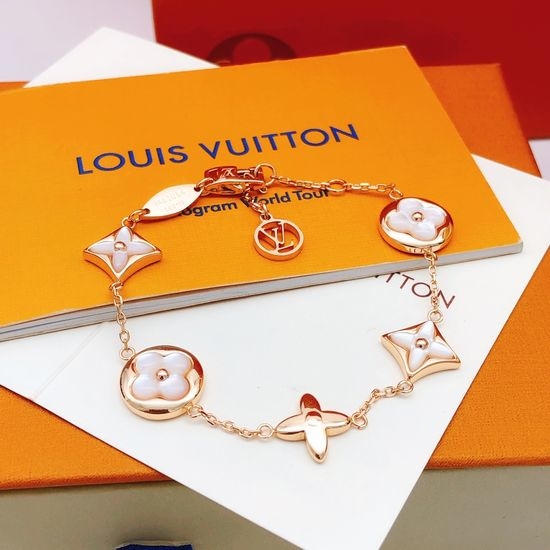 Louis Vuitton LV Rose Gold Mother of Pearl Bracelet