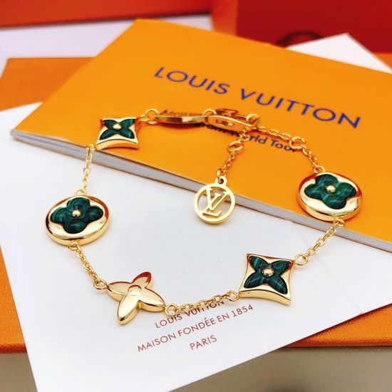 Louis Vuitton LV Green Mother of Pearl Bracelet