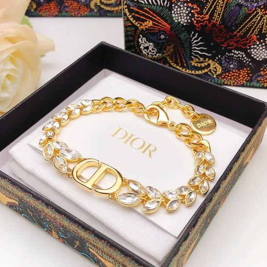 Christian Dior CD Marquise Diamond Inlaid Bracelet