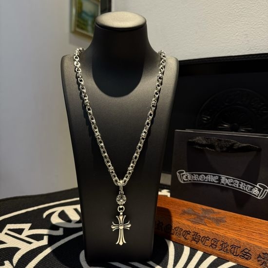 Chrome Hearts Vintage Cross Ball Necklace