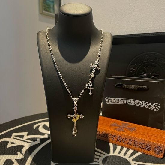 Chrome Hearts Vintage Cross Pendant Necklace