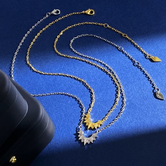 Piaget Minimalist Sun Moon Pendant Necklace