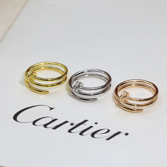 Cartier Double Layer Polished Nail Ring