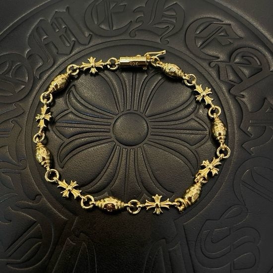 Chrome Hearts Classic Vintage Floral Pattern Bracelet