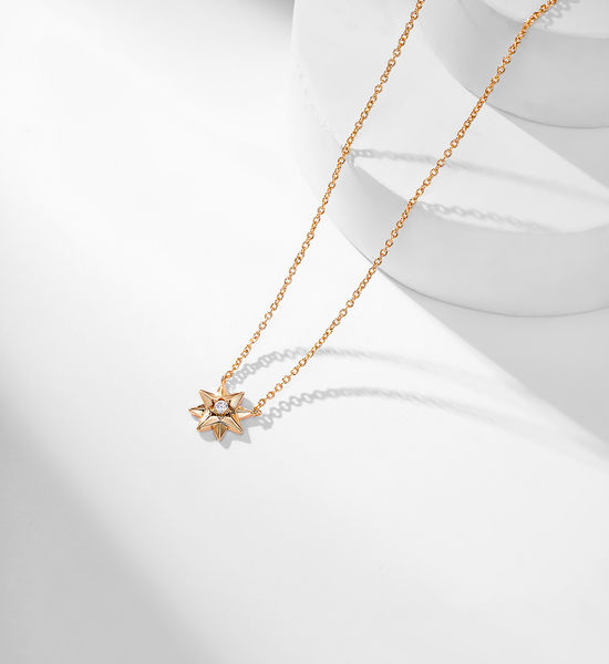 Christian Dior CD Etoile des Vents Rose Gold Diamond Pendant