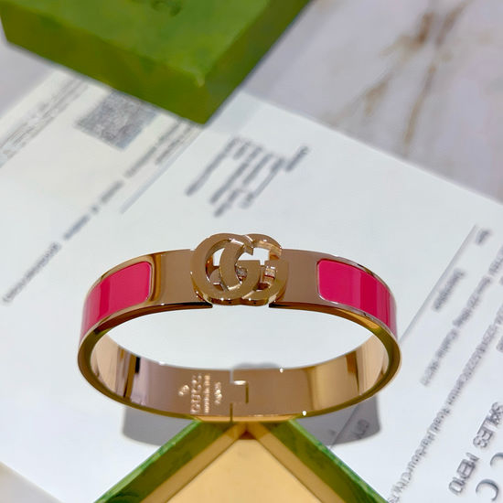 Gucci Classic Double G Cuff Bangle Bracelet