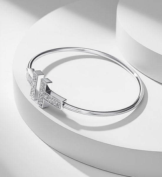 Tiffany & Co. Faceted Design Coil Bangle