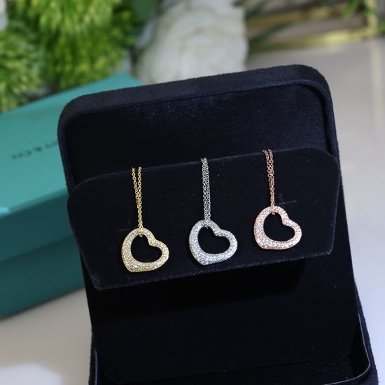 Tiffany & Co. Tiffany Heart Pendant Necklace with Logo