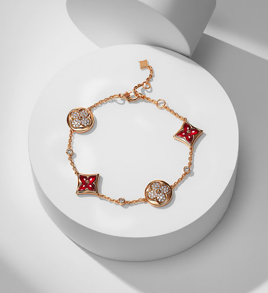 Louis Vuitton LV Diamond Inlaid Four Flower Bracelet