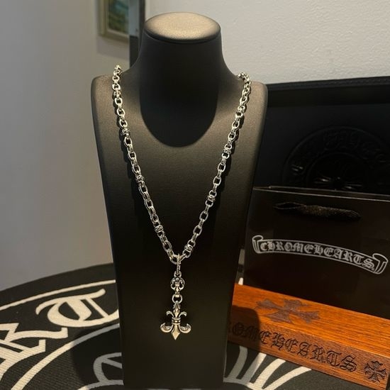 Chrome Hearts Classic Floral Pendant Necklace