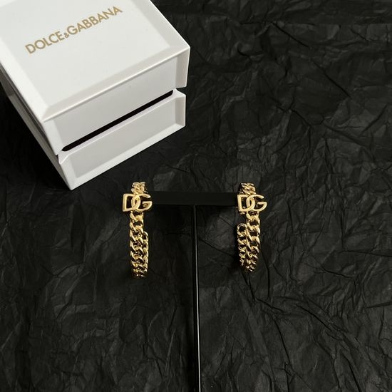 Dolce & Gabbana Delicate Brass Stud Earrings Crafted Accessory