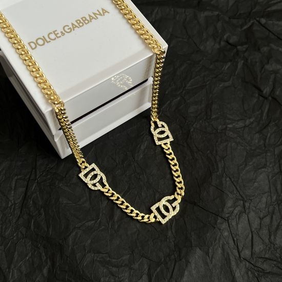 Dolce & Gabbana Elegant Letter Necklace Daily Wear