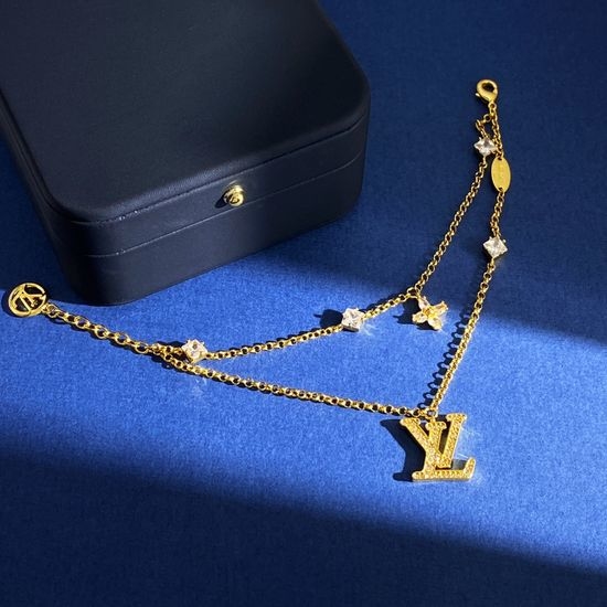 Louis Vuitton LV Rhinestone Double Layer Bracelet