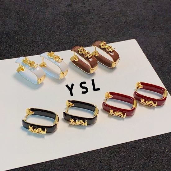 Yves Saint Laurent YSL Multi-color Ear Hook Earrings