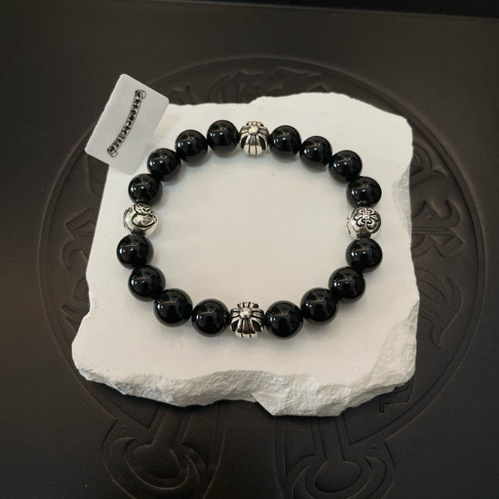 Chrome Hearts Vintage Onyx Patterned Bracelet