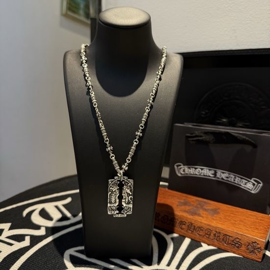 Chrome Hearts Vintage Cross Pendant Square Necklace