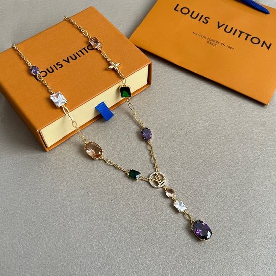 Louis Vuitton LV Elegant Heart Shape Pendant Necklace