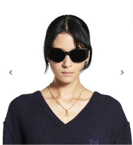 Balenciaga Simple Classic Golden Necklace