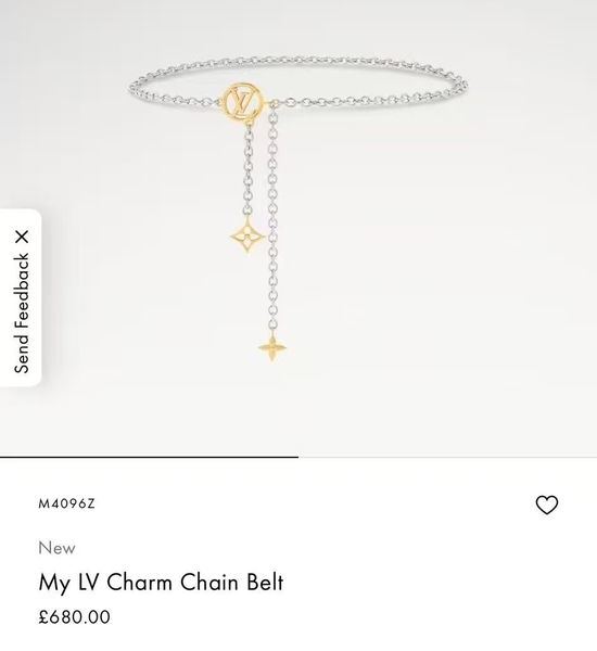 Louis Vuitton LV Floral Pearl Waist Chain