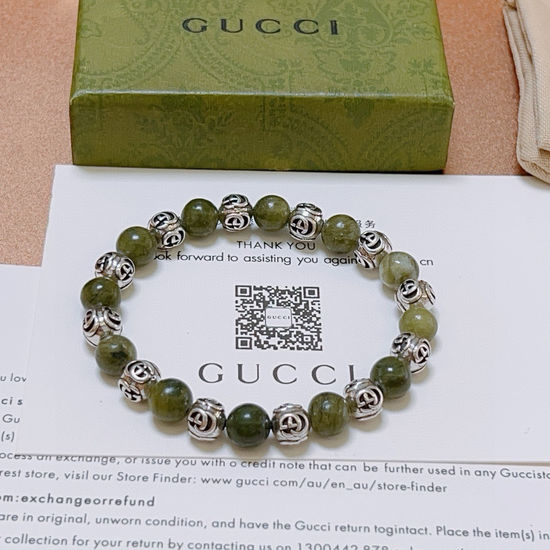 Gucci Natural Crystal Decorated Bracelet