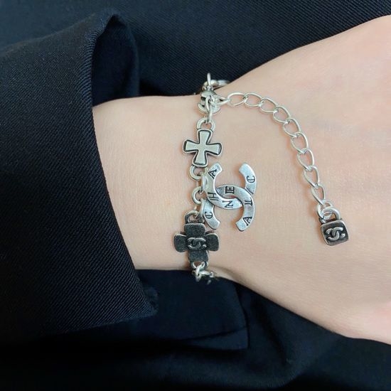 Chanel Chanel Vintage Charm Chain Bracelet