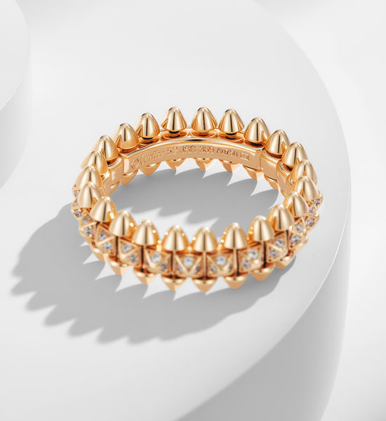 Cartier Rivet Design Rose Gold Ring