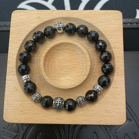 Chrome Hearts Vintage Obsidian Multi Element Bracelet