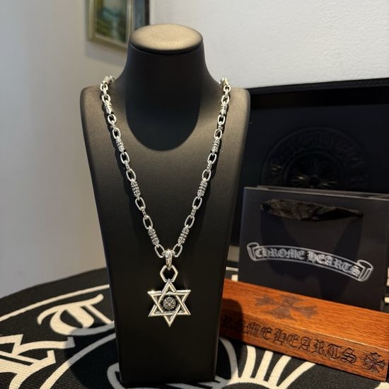 Chrome Hearts Vintage Hexagram Pendant Necklace