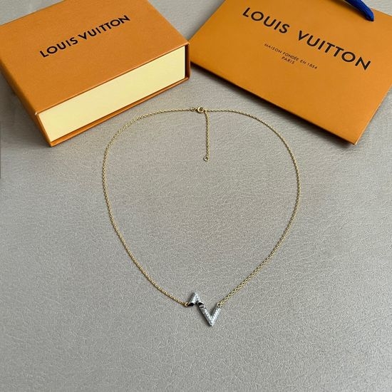 Louis Vuitton LV Two-tone Lightning Pattern Necklace
