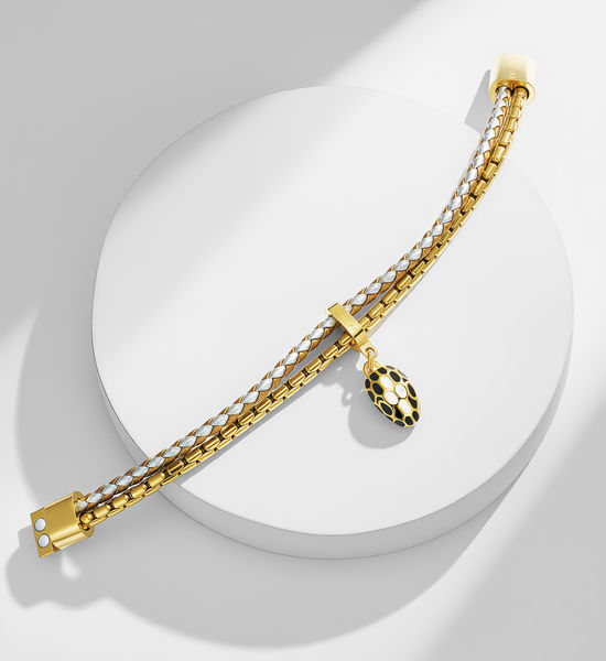 Bottega Veneta BV Bv Double-Layer Snake Head Bracelet