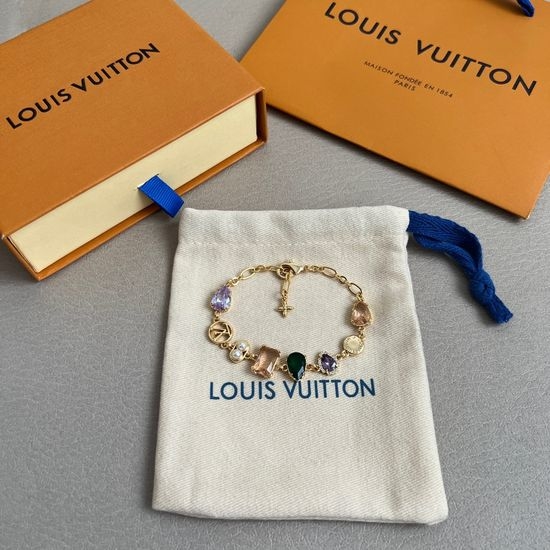 Louis Vuitton LV Vintage Style Bracelet Ring Set