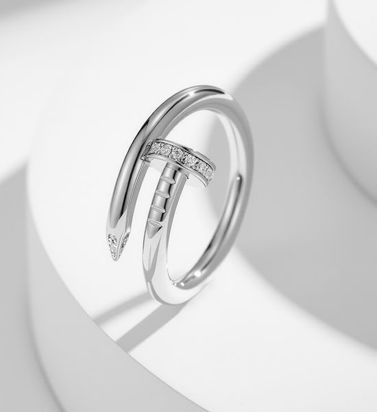 Cartier Classic Nail Ring with Diamond Accents
