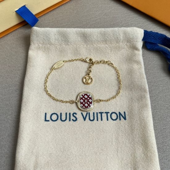 Louis Vuitton LV Reversible Monogram Pattern Fashion Bracelet