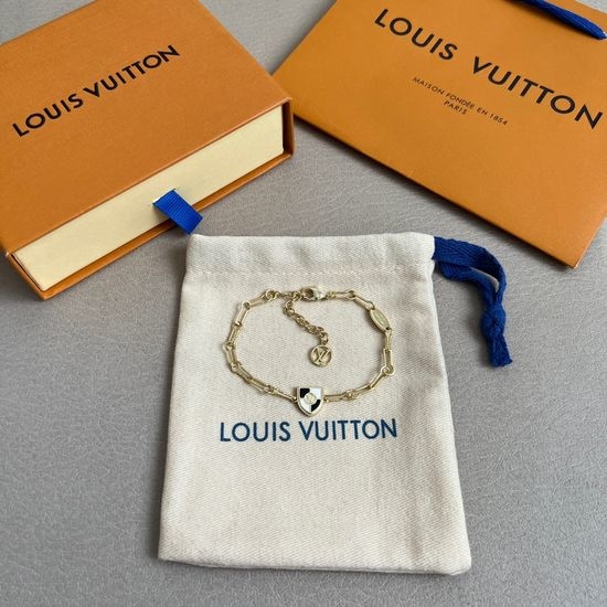 Louis Vuitton LV Classic Elegant V-Shaped Charm Bracelet