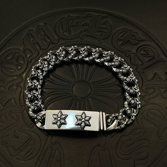 Chrome Hearts Vintage Twist Cross Star Bracelet