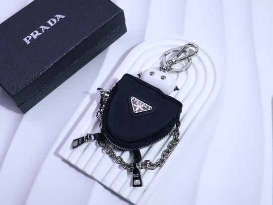 Prada Triangle Robot Pendant Keychain