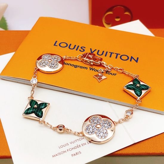 Louis Vuitton LV Green Mother of Pearl Delicate Bracelet