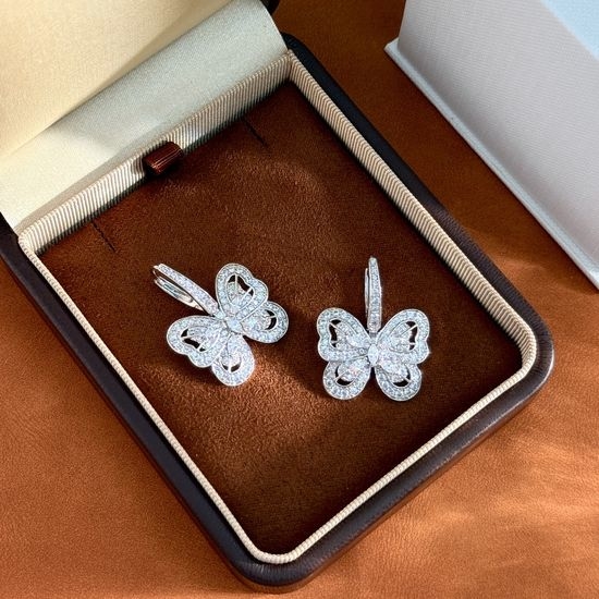 De Beers Butterfly Jewelry Set Ring Earrings Necklace