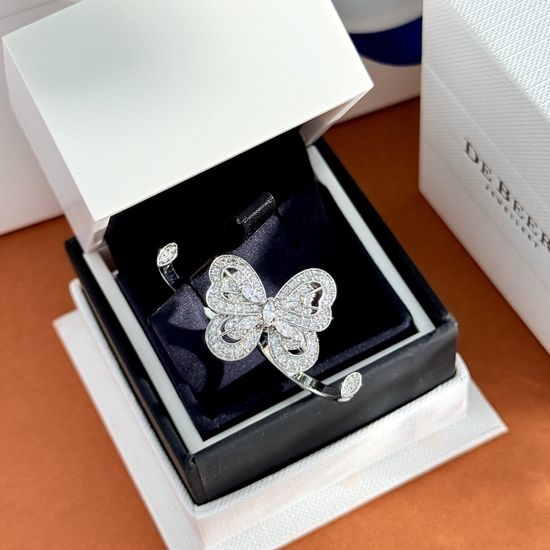 De Beers Rhinestone Butterfly Open Ring