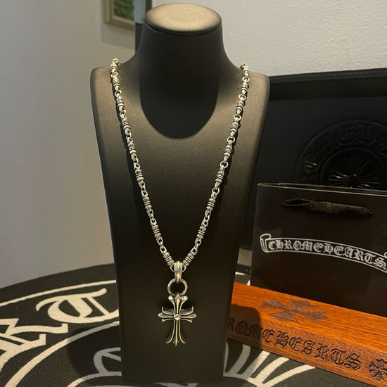 Chrome Hearts Cross Pendant Necklace Retro Style