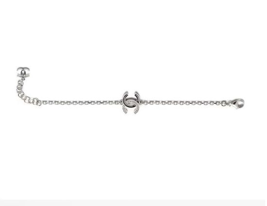 Chanel Enamel Full Diamond Double C Bracelet