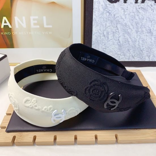 Chanel Embroidered Logo Premium Headband