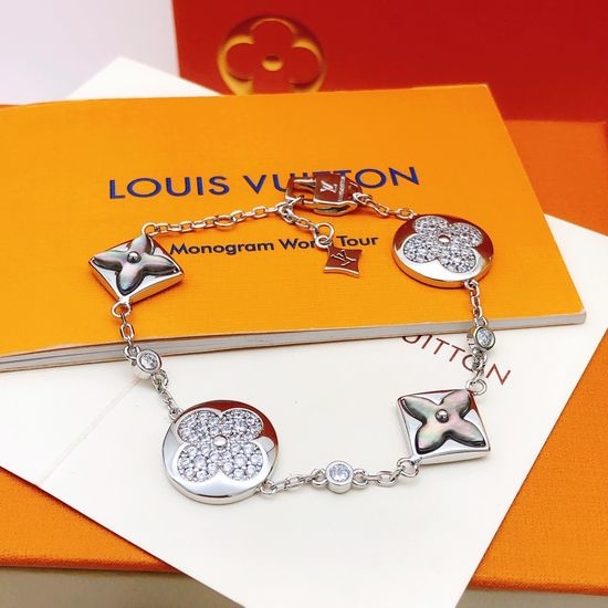 Louis Vuitton LV Gray Mother-of-Pearl Bracelet