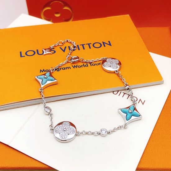 Louis Vuitton LV Blue Mother of Pearl Bracelet